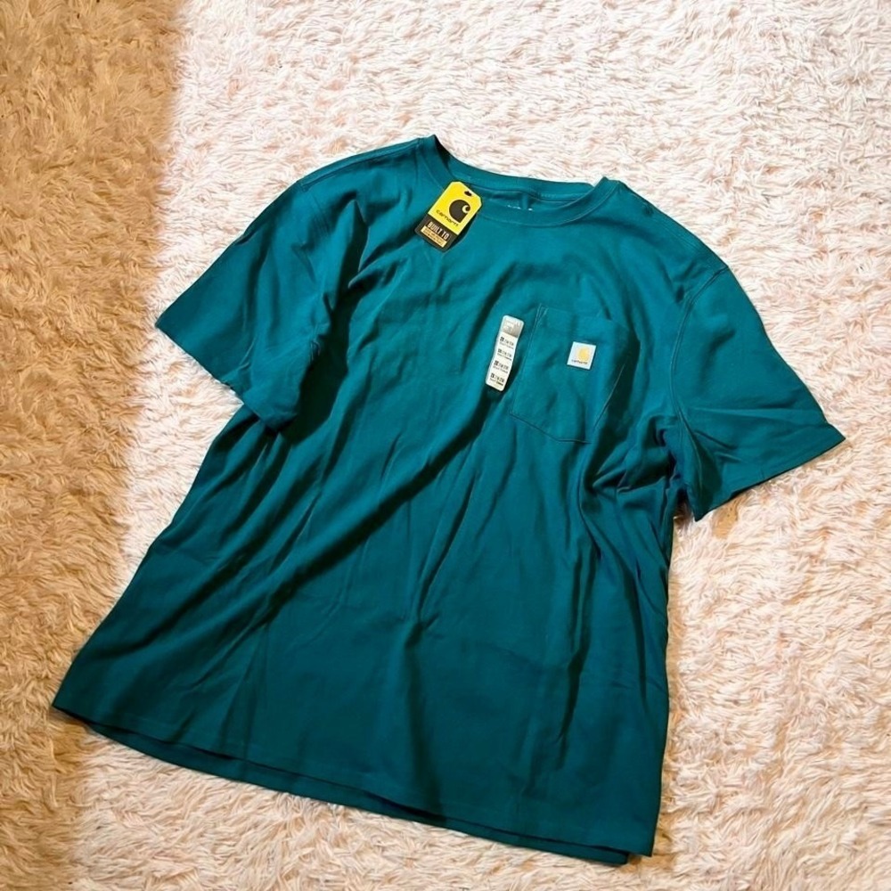 Carhart Men's Force Relaxed Fit Mid Weight Pocket Tee Men's 2X Western Workwear